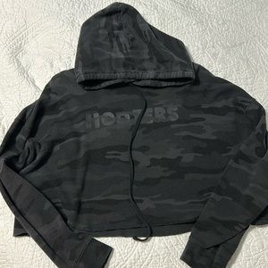 Hooters cropped camo jacket